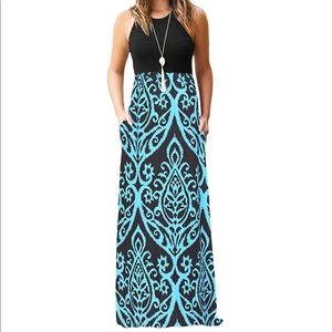 Sleeveless maxi with POCKETS